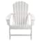 White All Weather Recycled Plastic Outdoor Adirondack Chair
